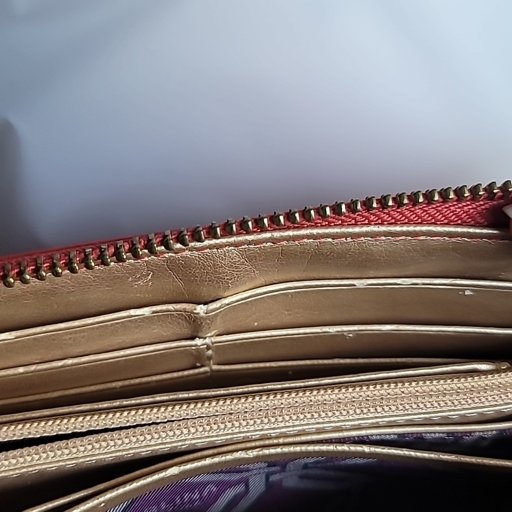 Perlina, Bright Red‎ Zip Around Wallet - Picture 9 of 9